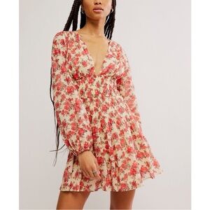 NWT  FREE PEOPLE Keep You Mini Dress /
Classic Combo  Size: S